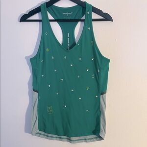 Reebok Green and Gray Tank Top
